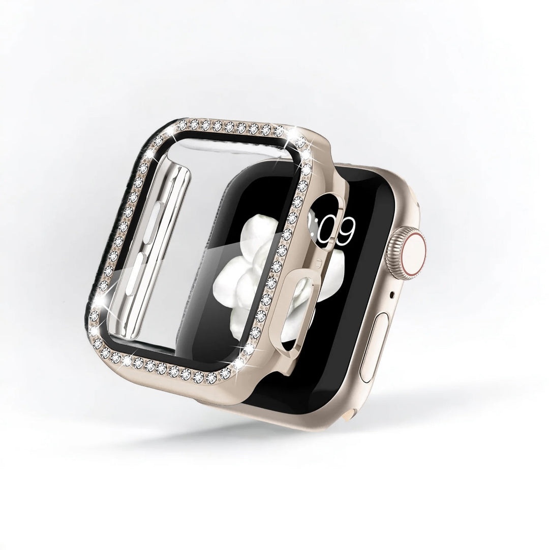 2-in-1 Apple Watch Case & Built-In Screen Protector - Starlight Diamante