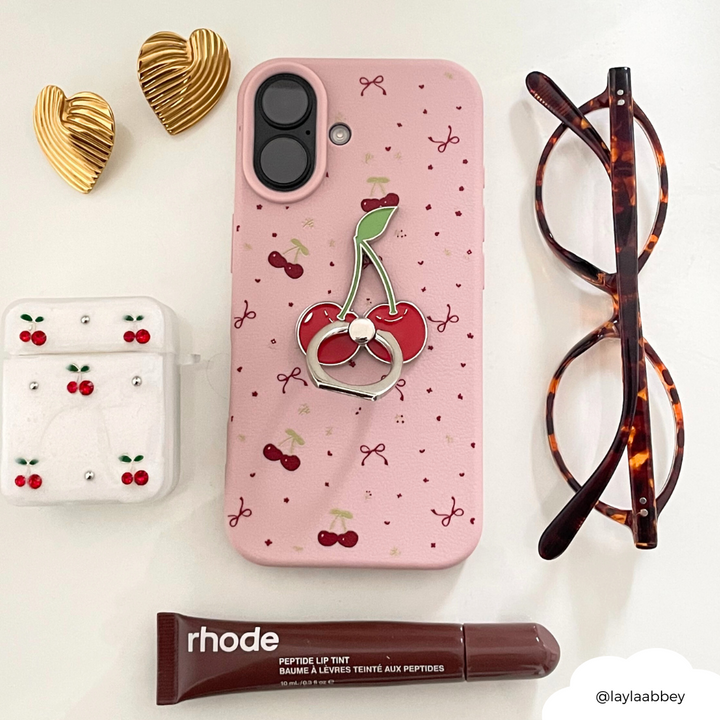 Adhesive Phone Ring - Cherries