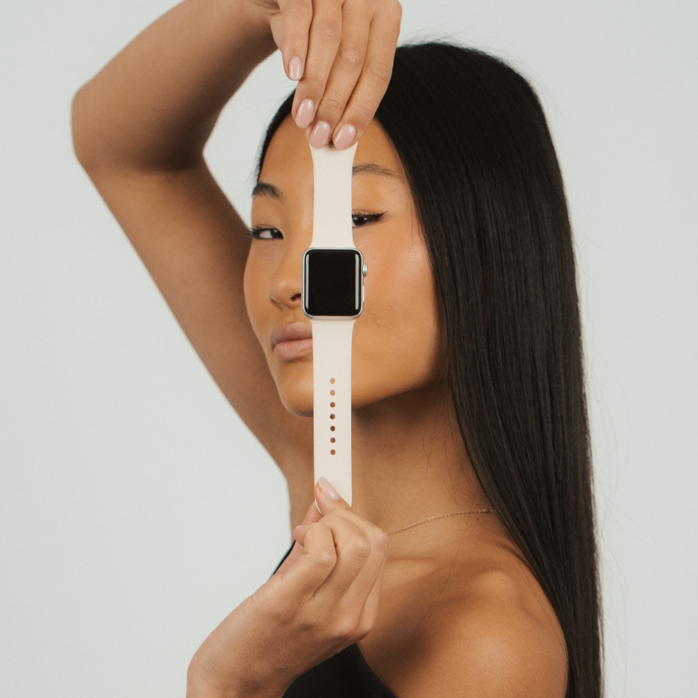 NAKD Apple Watch Strap - Almond White