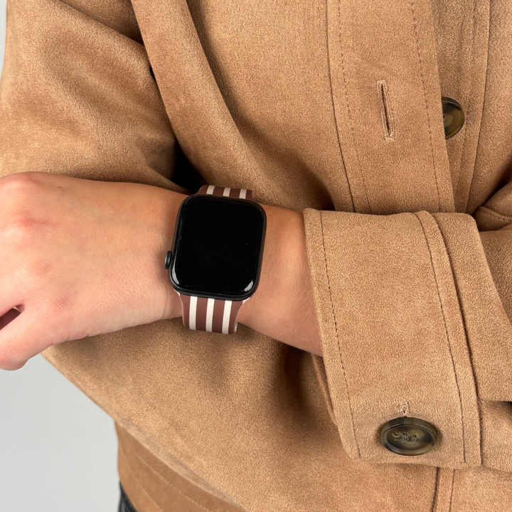 Chestnut Stripes Apple Watch Strap