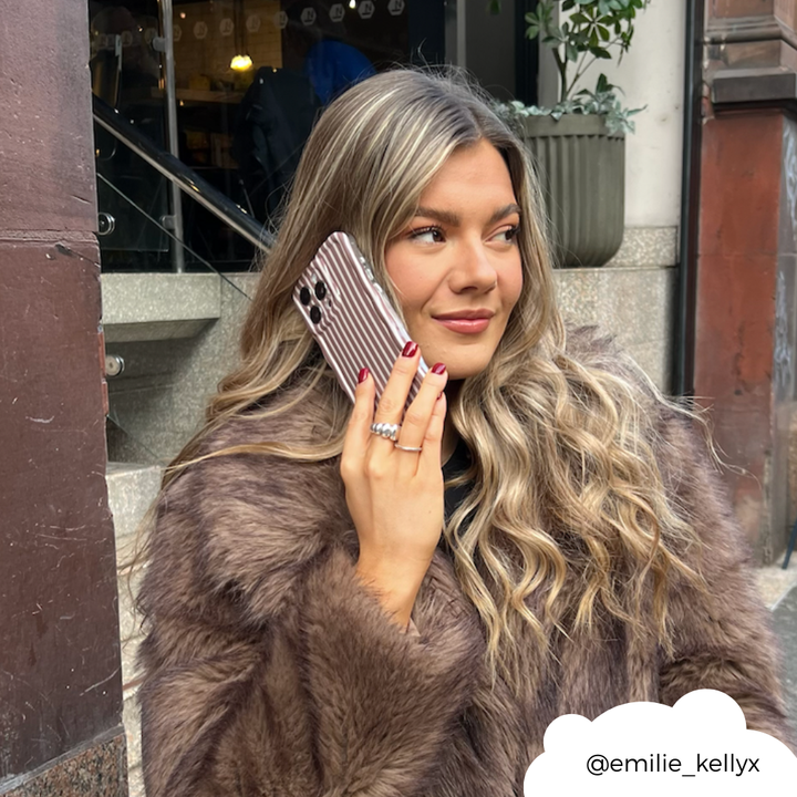 Wavy Phone Case - Chestnut Stripes