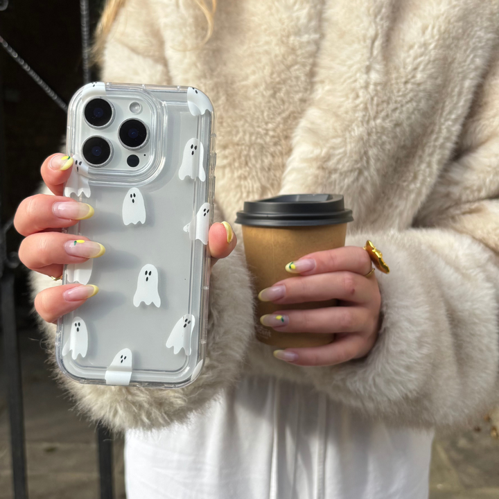 Clear Phone Case - Cute Ghosts