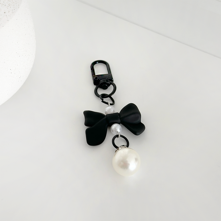 Coquette Bow Keyring - Black