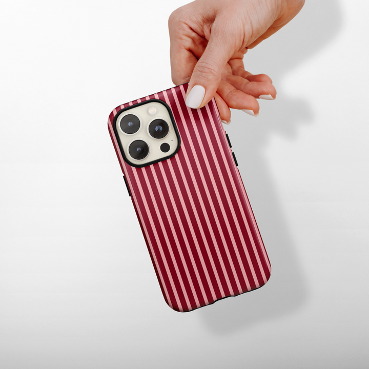Tough Phone Case - Mulberry Stripe