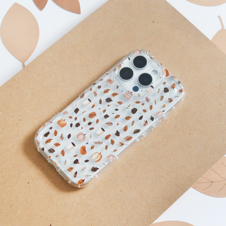 Clear Phone Case - Pumpkin Latte