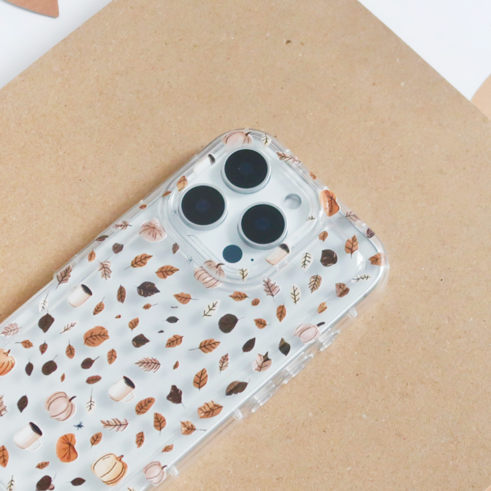 Clear Phone Case - Pumpkin Latte