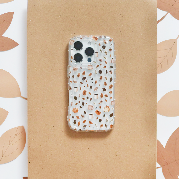 Clear Phone Case - Pumpkin Latte