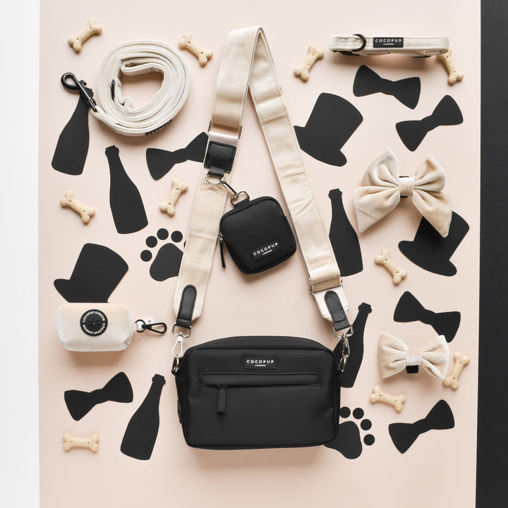 Dog Walking Bag Bundle - Champagne Velvet