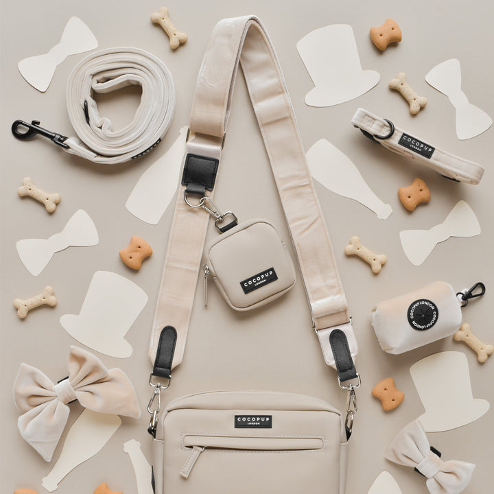 Dog Walking Bag Bundle - Champagne Velvet
