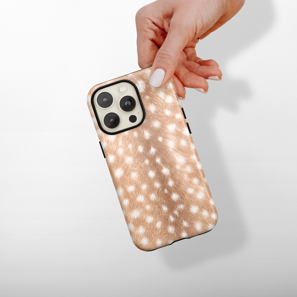 Fawn print tough phone case.