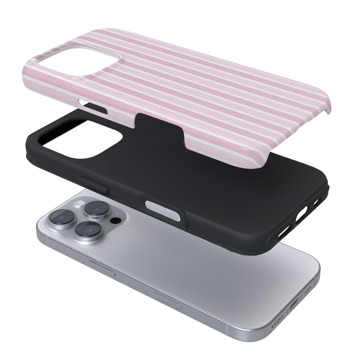 Tough Phone Case - Powder Stripes