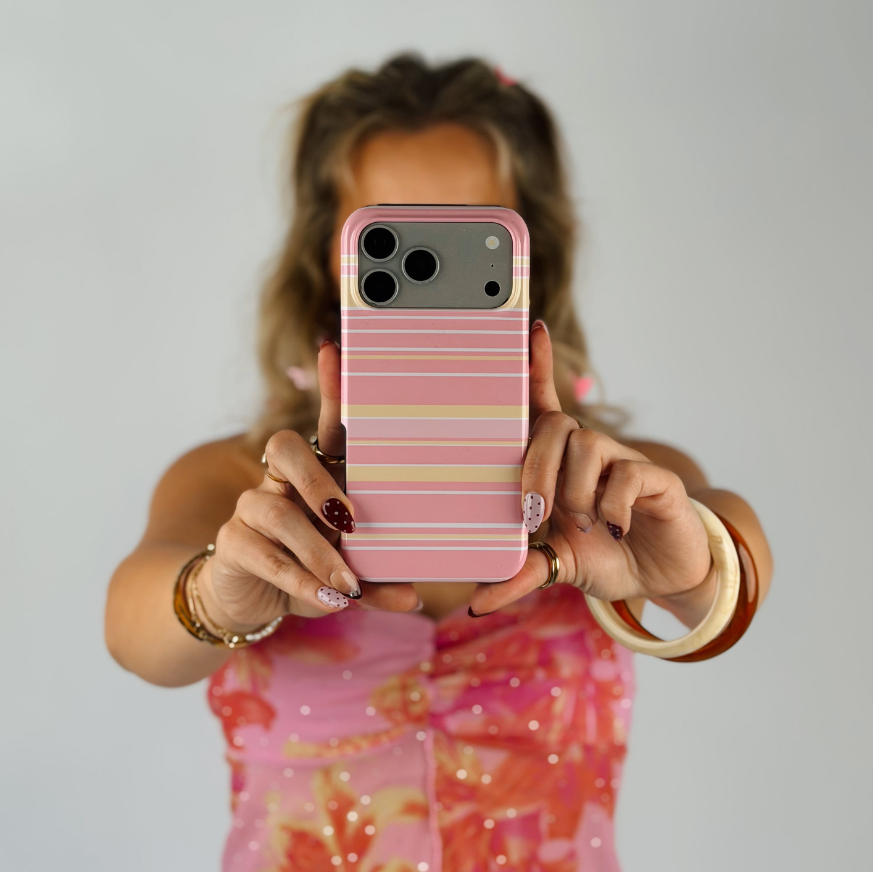 Tough Phone Case - Retro Stripes Ashley