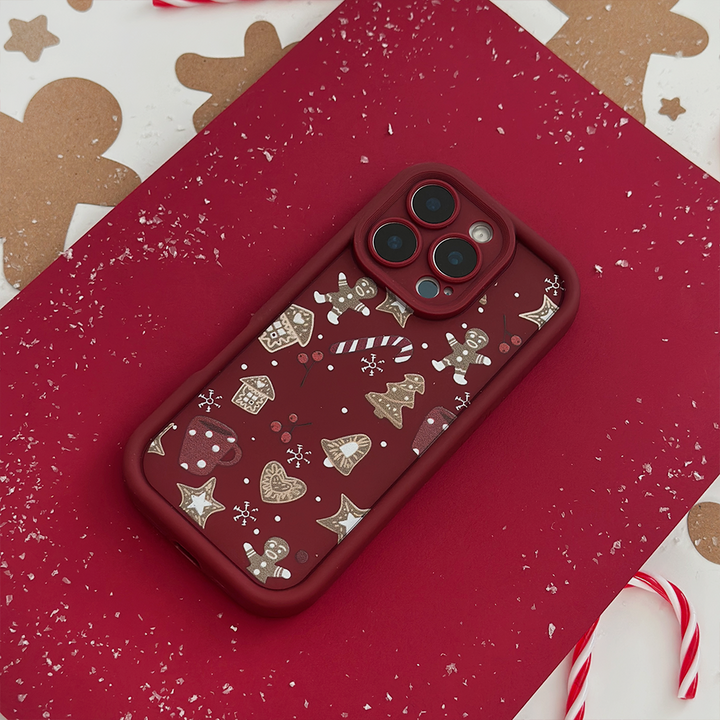 Burgundy Christmas Phone Case