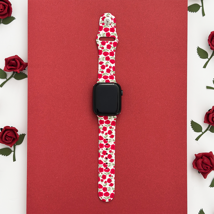 Buy Me Roses Crimson Apple Watch Strap