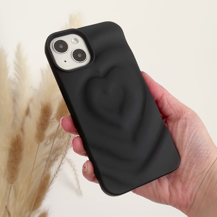 Melting Heart Phone Case - Matte Black