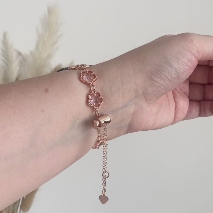 Rose Gold Flower Bracelet Apple Watch Strap