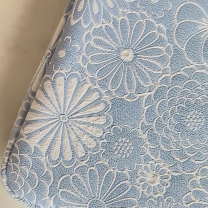 Baby Blue Flower Laptop Sleeve