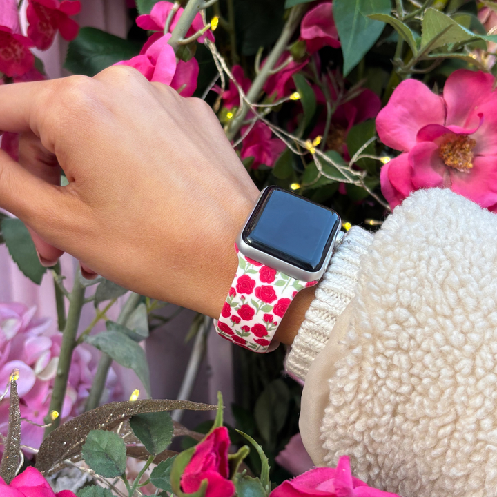 Buy Me Roses Crimson Apple Watch Strap