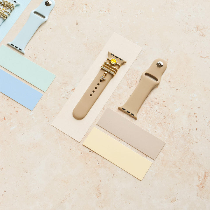 Watch Strap Charm Pack - Gold Smiley Sun