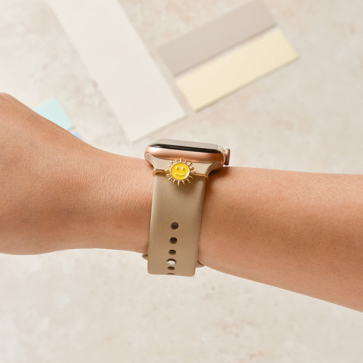 Watch Strap Charm Pack - Gold Smiley Sun