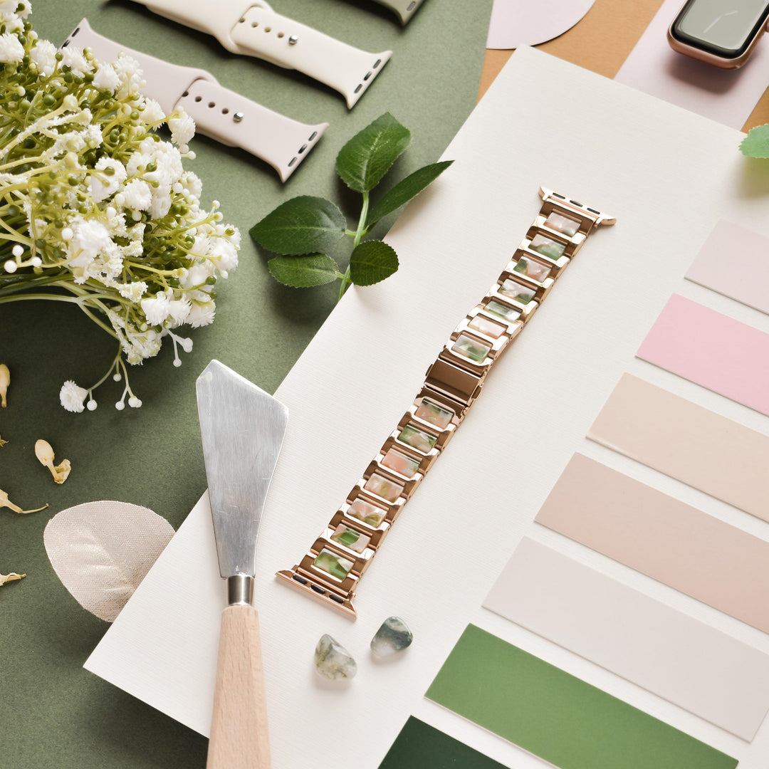 pink-and-green-marble-with-rose-gold-stainless-steel-apple-watch-strap