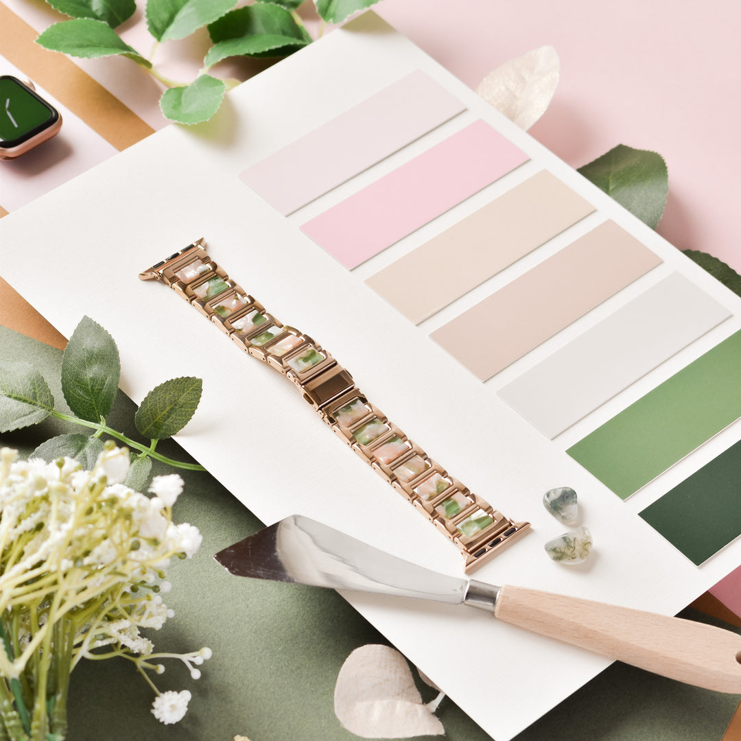 pink-and-green-marble-with-rose-gold-stainless-steel-apple-watch-strap