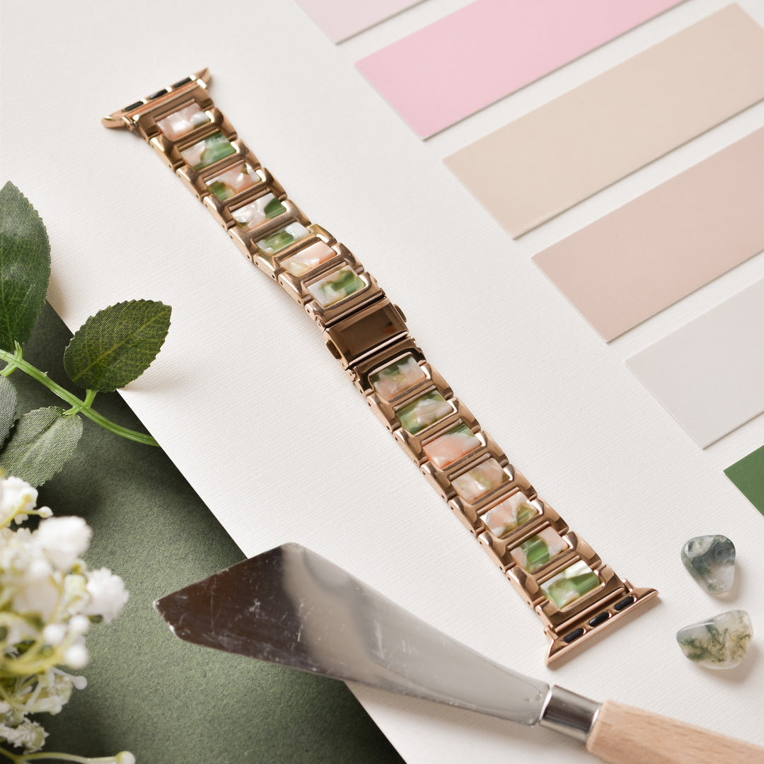 pink-and-green-marble-with-rose-gold-stainless-steel-apple-watch-strap